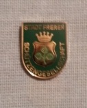 Abzeichen der Schützengesellschaft der Stadt Freren auf einem hellen Untergrund.