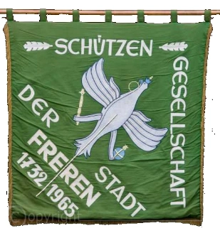Fahne der Schützengesellschaft Stadt Freren